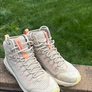 Columbia Beige and Orange Hiking Boots
